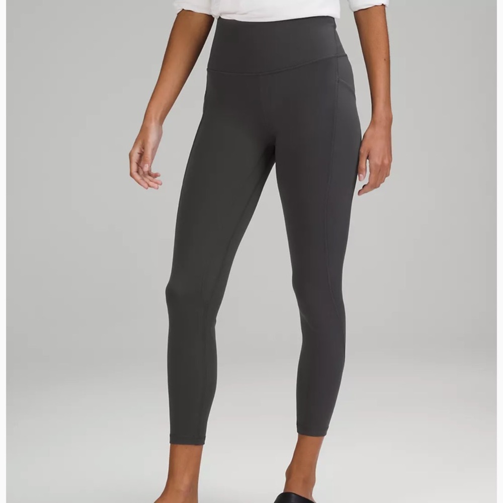 Grey Lulu lemon align joggers 25”